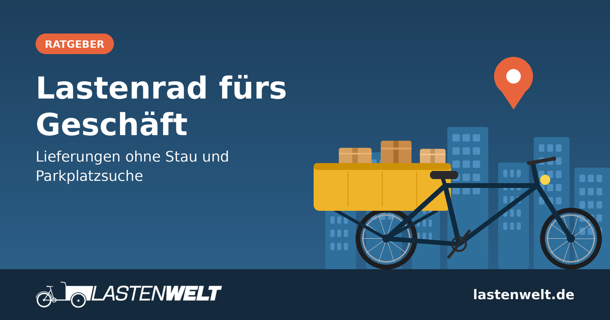 Lastenrad im Geschäft – so sparen Handwerker, Händler und Lieferdienste Zeit und Kosten