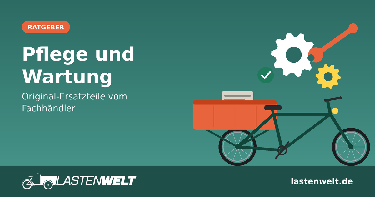 Pflege und Wartung – so bleibt dein E-Lastenrad lange fit (und warum Original-Ersatzteile zählen)